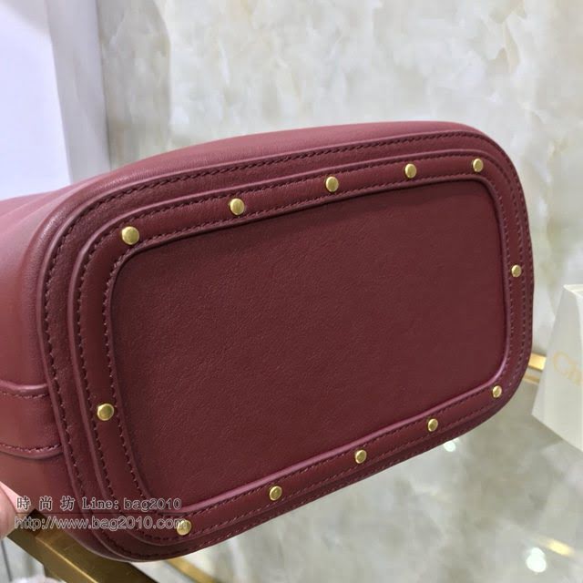 Chloe女包 克洛伊經典Roy抽繩圓環大號水桶包 Chole手提肩背斜挎包  jjh1317